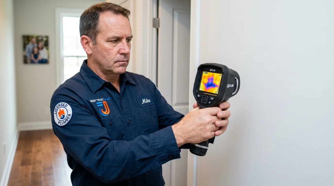 Thermal imaging leak detection by Johns Plumbing LLC in Clarksville
